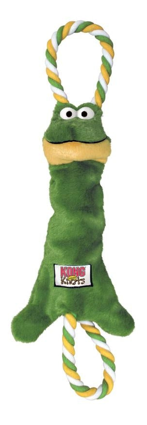 KONG Tugger Knots Frog Medium Large Positive Dog Products